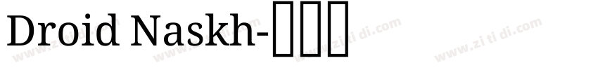 Droid Naskh字体转换